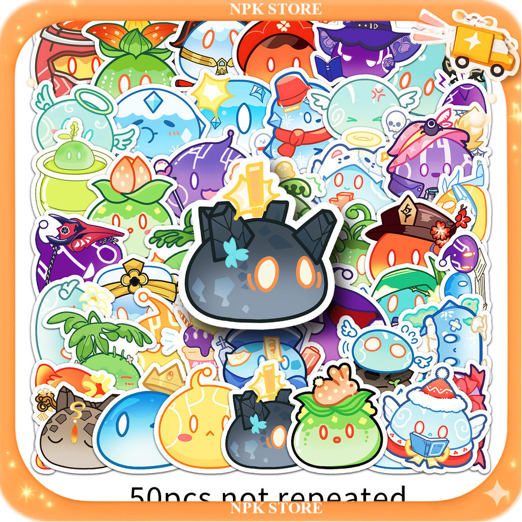 🔥🇹🇭พร้อมส่ง🇹🇭🔥 50แบบ Sticker สไลม์ เกม เก็นชินอิมแพกต์ Slime character game Genshin Impact