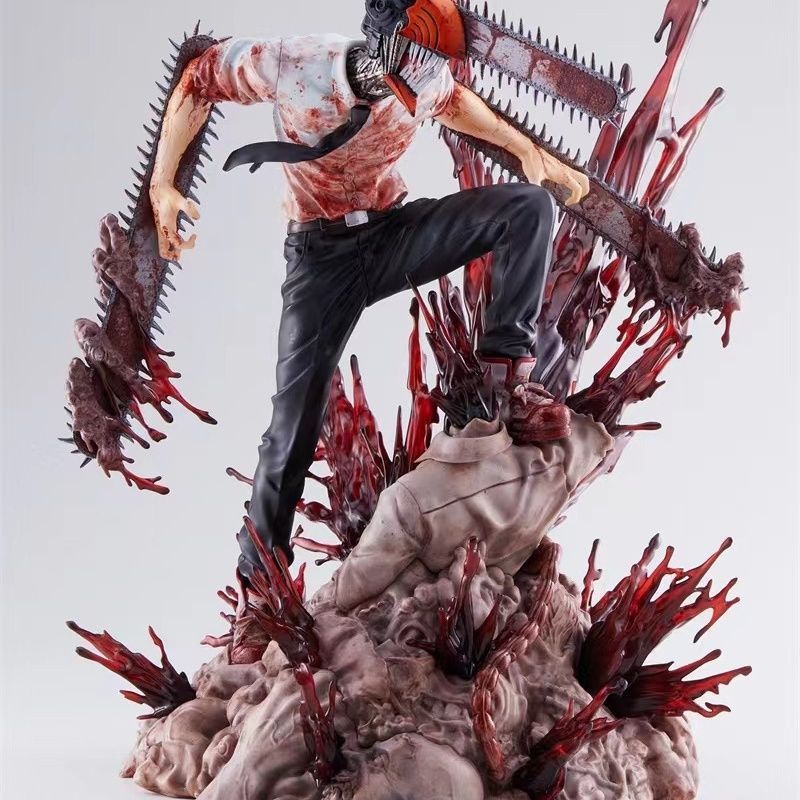 Chainsaw สยองขวัญ SSF Chainsaw Man Chainsaw Man Pochita ตุ๊กตาไฟฟ้าตกแต่งเกมรูปใหญ่
