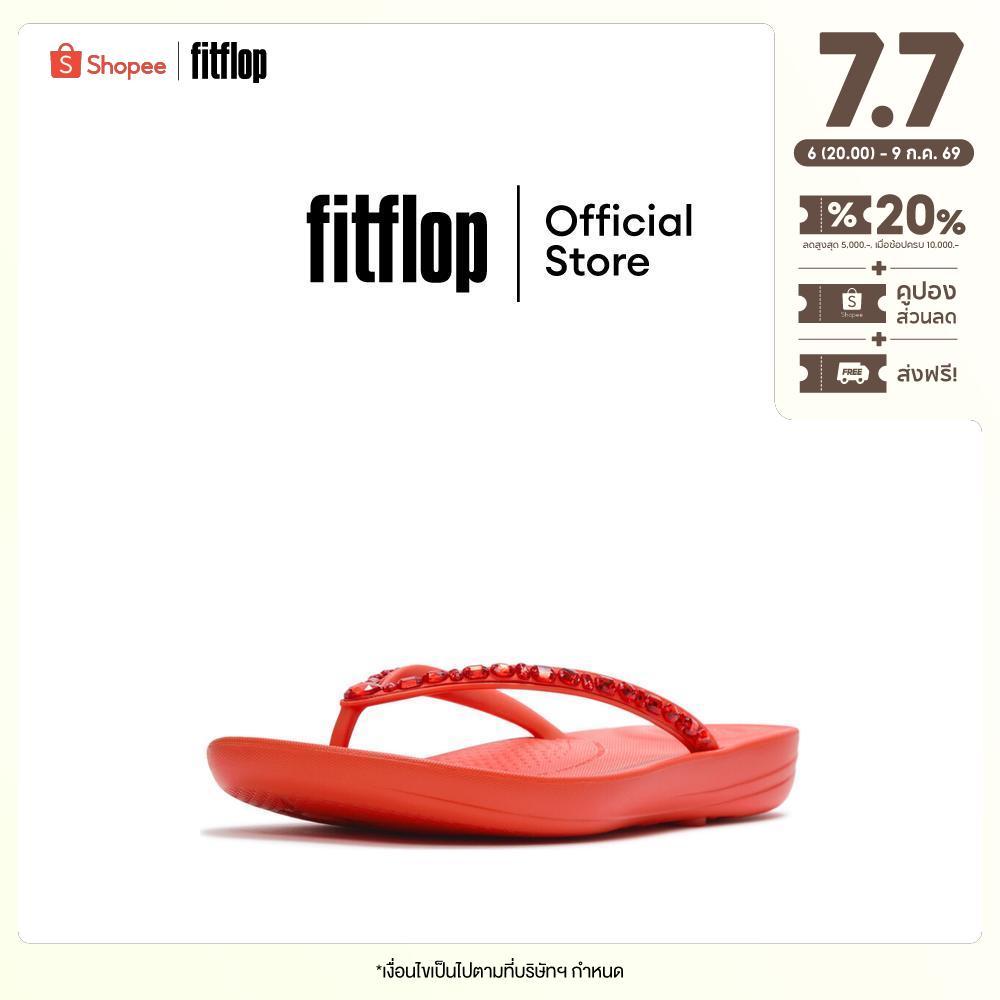 FITFLOP iQUSHION MULTI-CRYSTAL F/F รองเท้าแตะผู้หญิง รุ่น JC8-D49 สี RED
