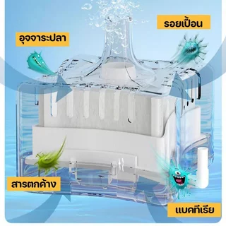 พิพิธภัณฑ์สัตว์น้ํากรองฟองน้ําเงียบน้ําทําความสะอาดออกซิเจนเพิ่มปลาป้องกันถังได้ถึง 40 ลิตร