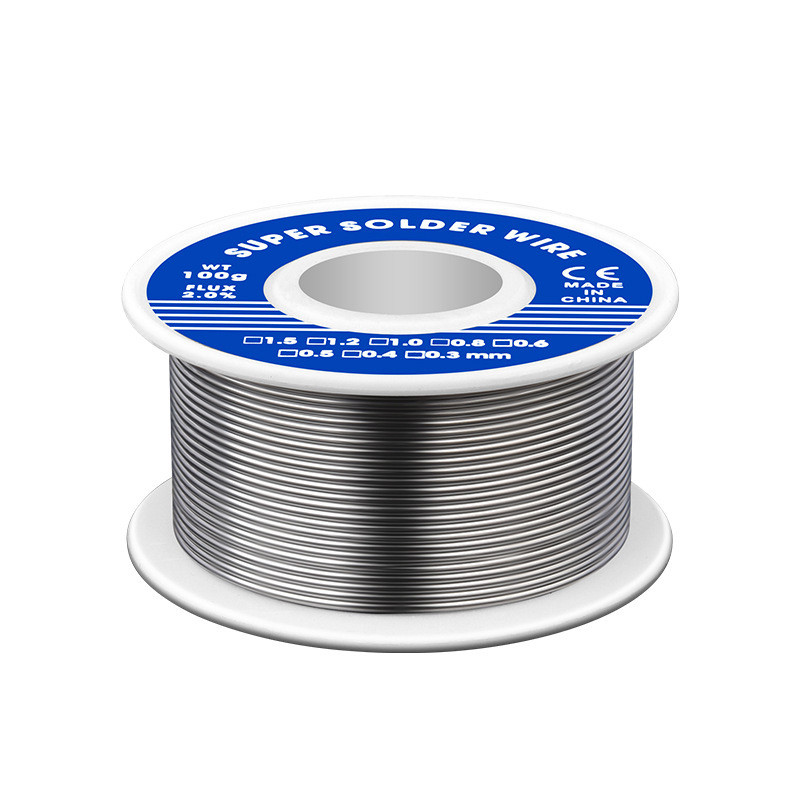 ตะกั่วบัดกรีลวด 0.8 มม. 100g ลวดบัดกรี Rosin Flux Core Mist ปราศจากน้อยล้างตะกั่วบัดกรีลวด 7.3 P05T
