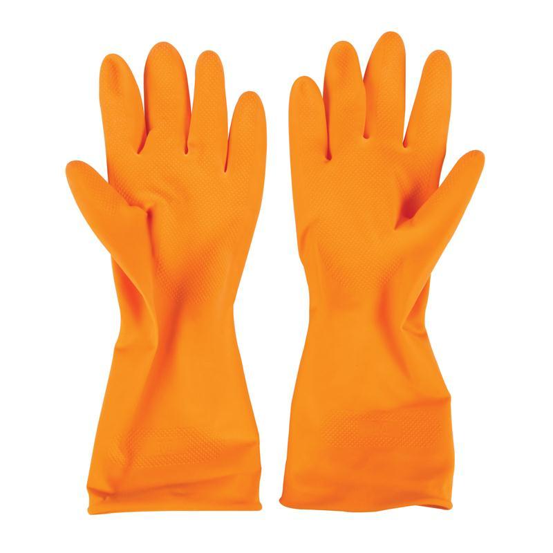 KRATING ถุงมือยาง ไซซ์ M สีส้ม