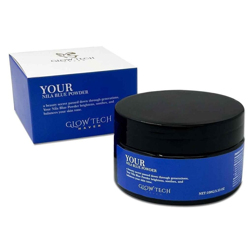 MoroccanBlueNilaPowderforFace&BodyNilaFaceMaskforBrightening,DarkSpots&UnevenToneWithAlphaArbutin&Pe