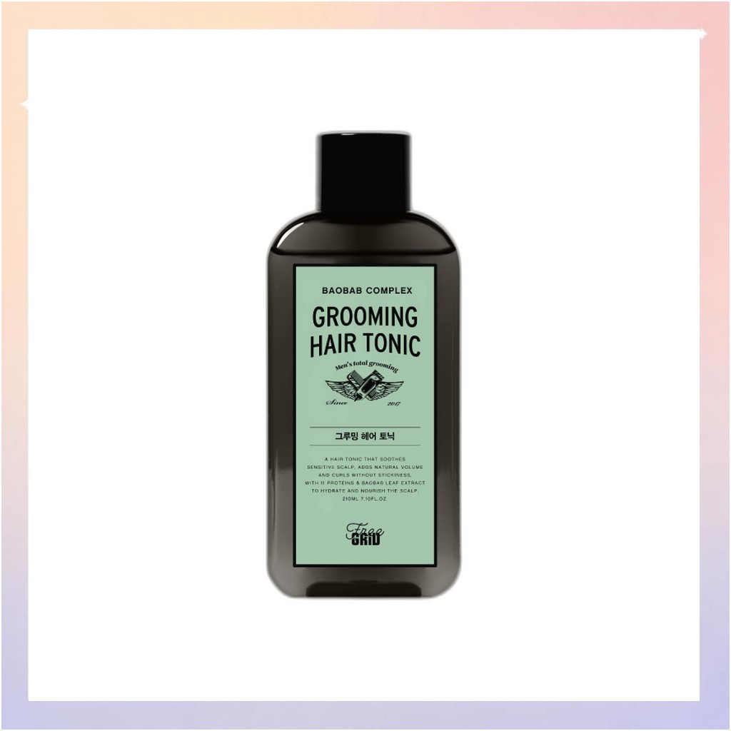 [daiso] Free Grid Grooming Hair Tonic, 210ml, 1pc / Korean Hair Tonic / Natural Volume / ของแท้ 100%