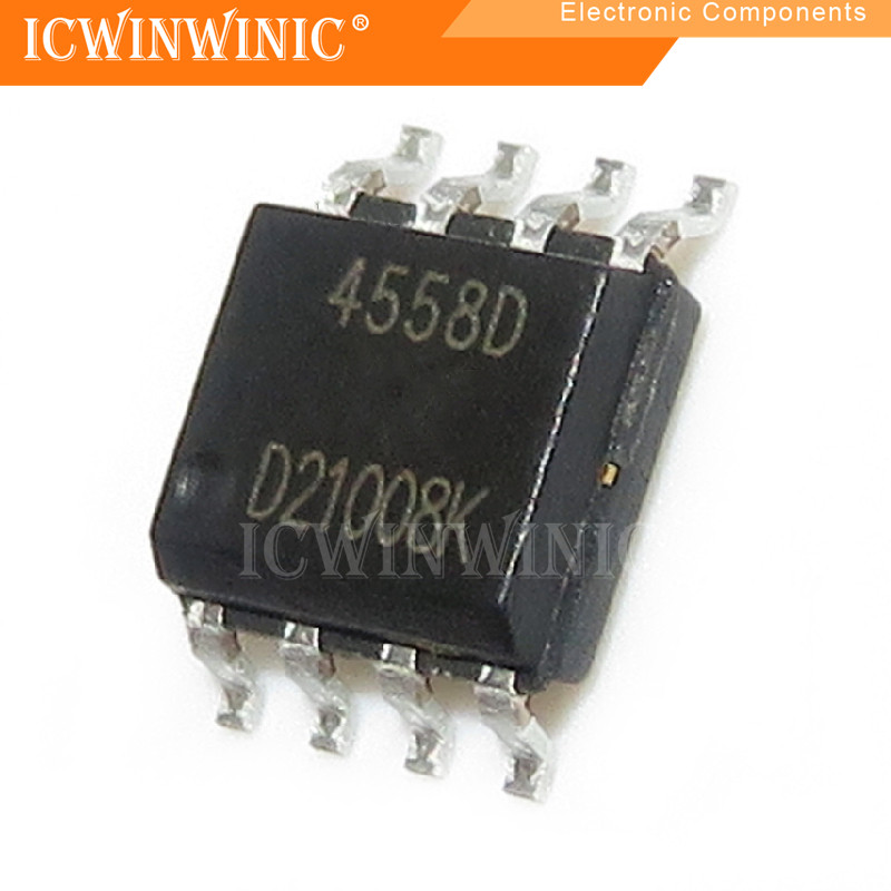5 ชิ้น NJM4558D JRC4558D NJM4558 JRC4558 4558 SOP-8 ส่วนประกอบอิเล็กทรอนิกส์C