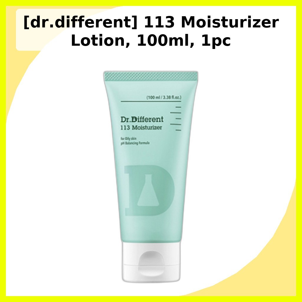 [dr.different] 113 Moisturizer Lotion, 100ml, 1pc / Korean Moisturizer / สูตรบางเบา by AEONIAN KR