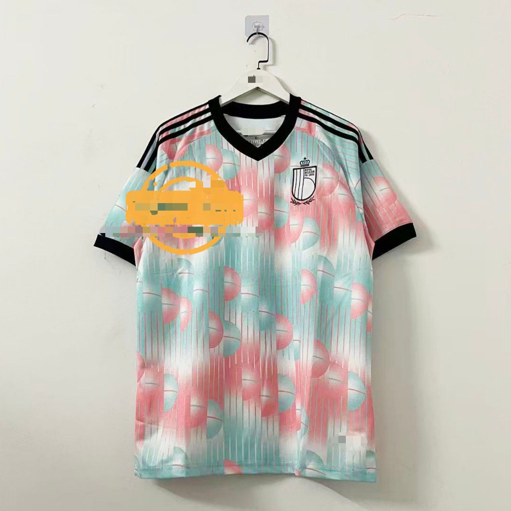 แฟน ๆ edition 26/27 เบลเยียมทีมเยือน XS-5XL เสื้อฟุตบอลทีมชาติเบลเยียมสำหรับฟุตบอลโลก 2026 – ลายพิมพ์ 3 มิติ