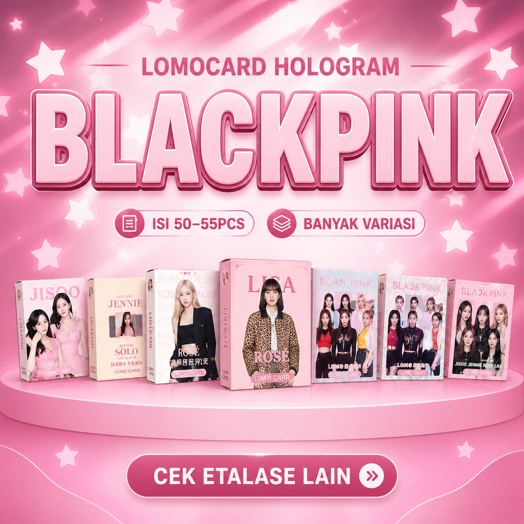BL4CKP!NK GRUP HOLOGRAM LOMOCARD GLITTER KPOP RANDOM | การ์ด LOMO ภาพถ่าย KPOP FANMADE UN0/F!C14L KP