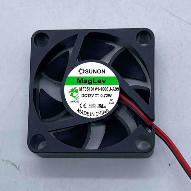 SUNON Jianzhun MF35101V1-1,000U-A99 DC 12V 0.72W พัดลมระบายความร้อน