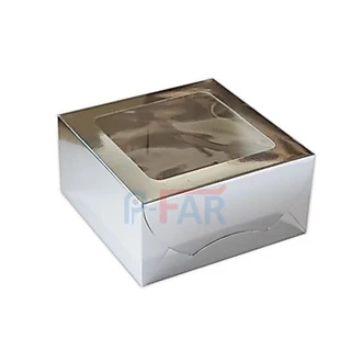 กล่องเค้ก 1 ปอนด์ ขนาด 8x8x3.5 นิ้ว (50 ใบ) INH109