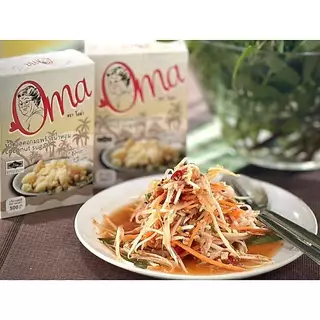 Oma น้ำตาลดอกมะพร้าว ขนาด1กิโลกรัม ใช้ทำอาหาร ผสมกาแฟ รสชาติหอมหวาน น้ำตาลมะพร้าว