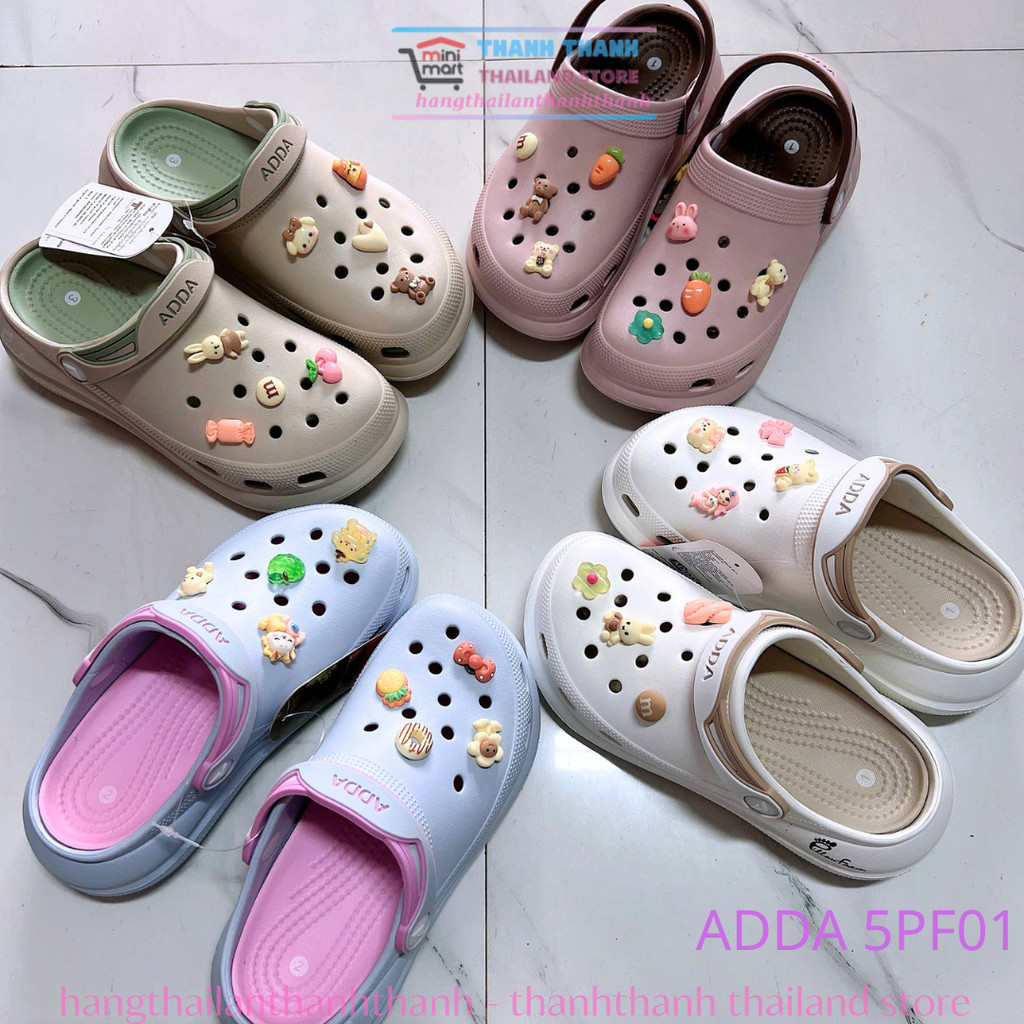 ADDA 5PF01 รองเท้า GIRLS ของแท้ THAILAND - ANTI-SLIP, SUPER LIGHT, รองเท้ากันฝนที่สะดวกสบาย