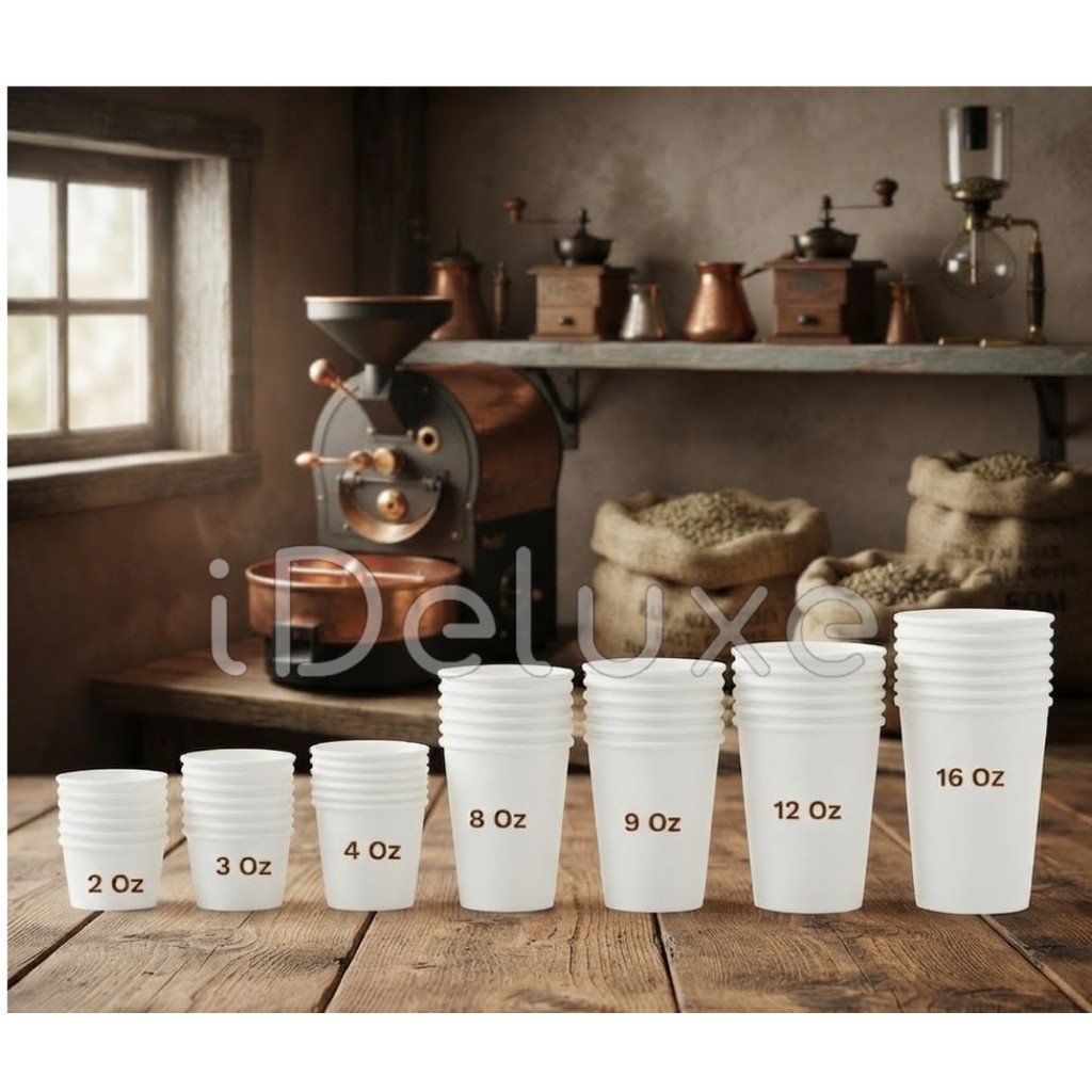 ถ้วยกาแฟ 2Oz, 3Oz, 4Oz, 8Oz, 12Oz, 16Oz / Paper Cup Hot