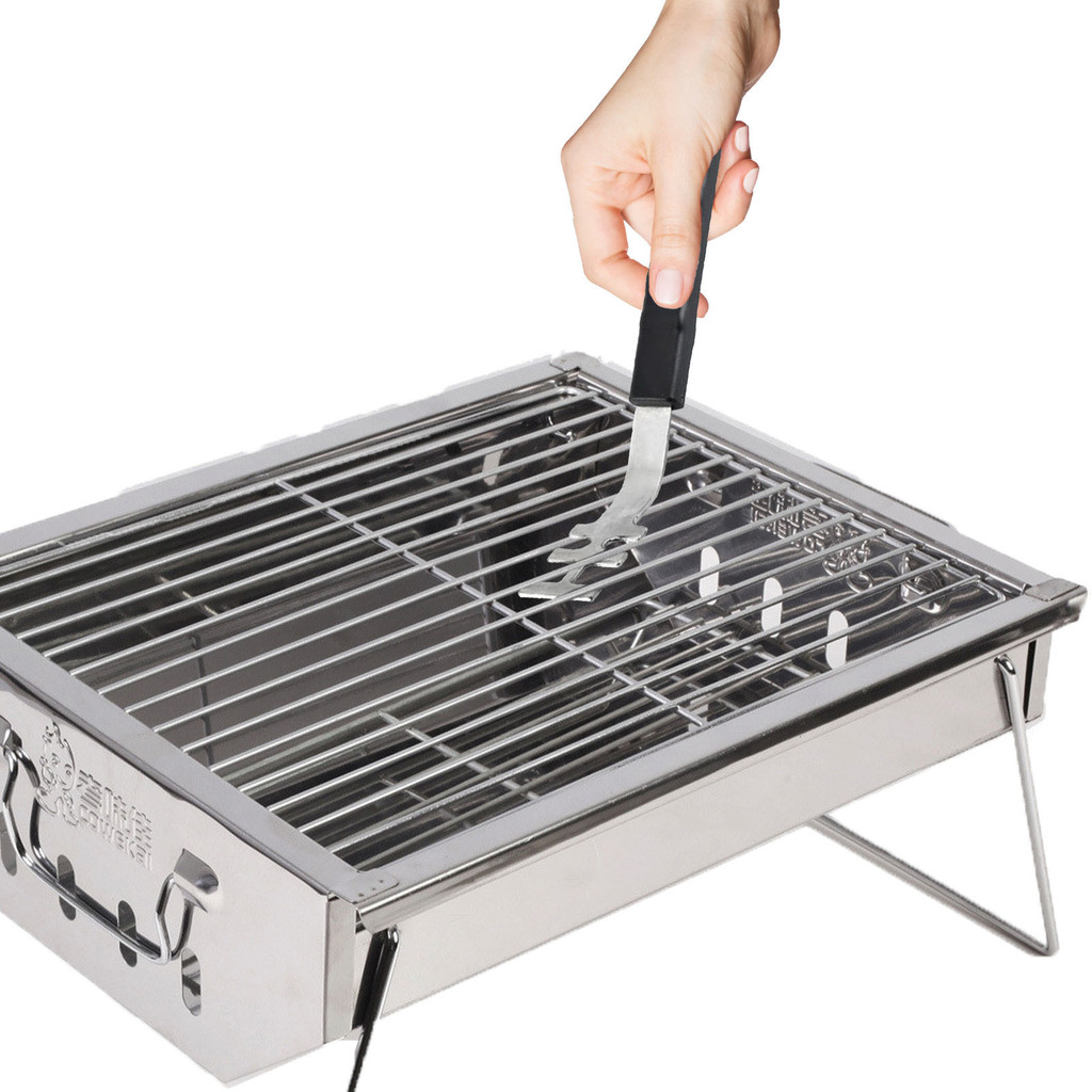 Grill tools, enamel pan, enamel baking pan, cast iron grill rack, chicken roasting bucket, cast iron