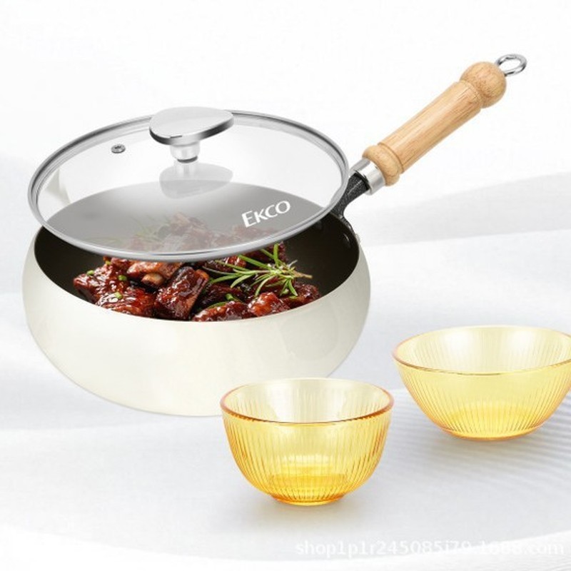 Corning Cloud Kettle Star Kitchen Wok EKCO Cloud Kettle Star Kitchen Wok 32 ซม. กระทะในครัวเรือน