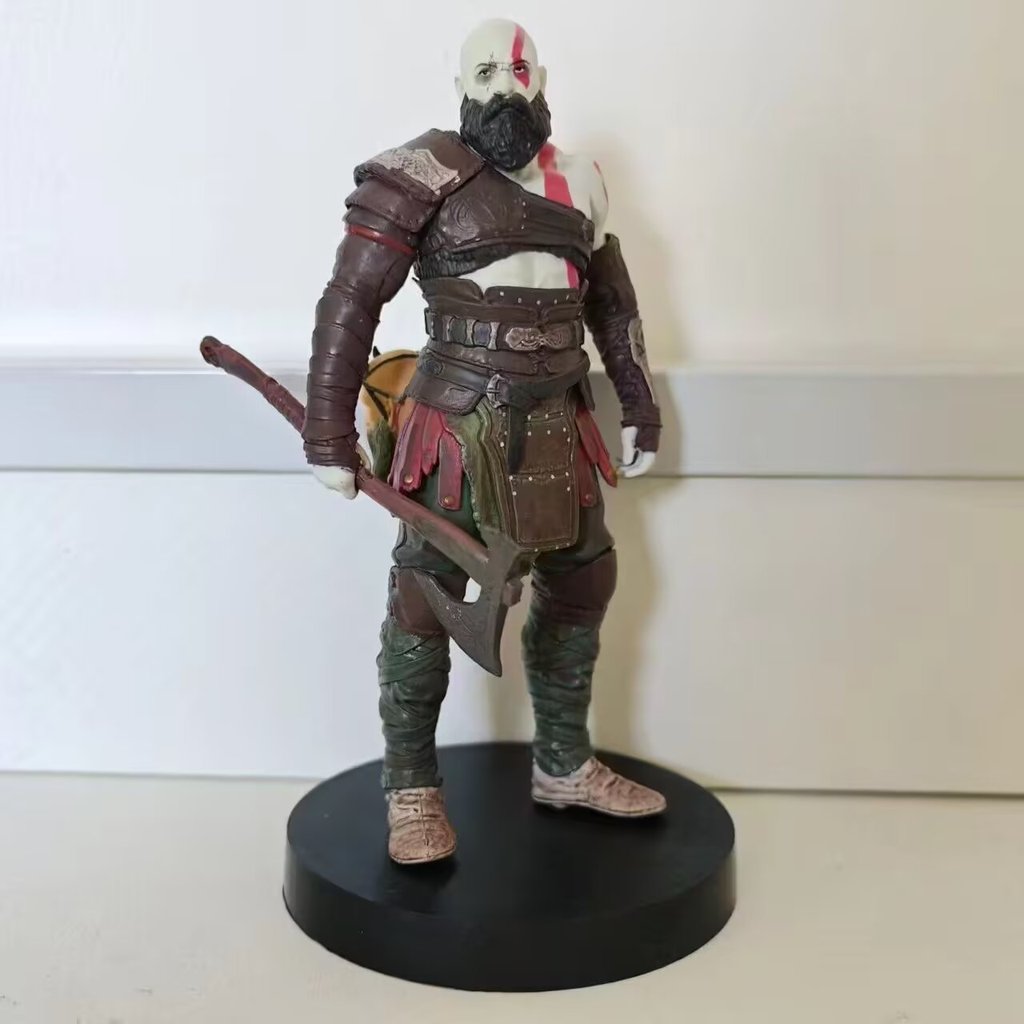 Kratos Action Figure อะนิเมะเกมอุปกรณ์ต่อพ่วงรุ่นเครื่องประดับ Desktop Decor