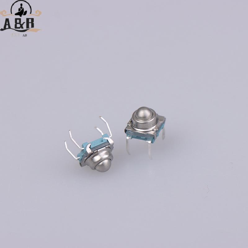 [A&B] 10 ชิ้น TS-F007 7*7 โลหะลูกเหล็กรีเซ็ตสวิทช์ DIP ประเภท 4 พินสวิทช์สัมผัส {vn}