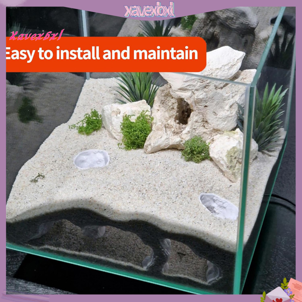 Xavexbxl|  3d พิมพ์ปลา Hideout Aquarium อุโมงค์ถ้ําธรรมชาติ Pleco ถ้ําภายใต้กรวด Shelter สําหรับ Cic