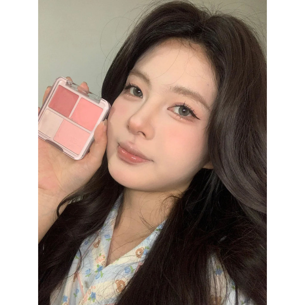 ครีมบลัช 4u2 บลัชออนเนื้อครีม คนขี้เกียจไร้ตําหนิ!มาพร้อมไฮไลท์ บลัช พาเลท!คอนซีลเลอร์คอนซีลเลอร์อเน