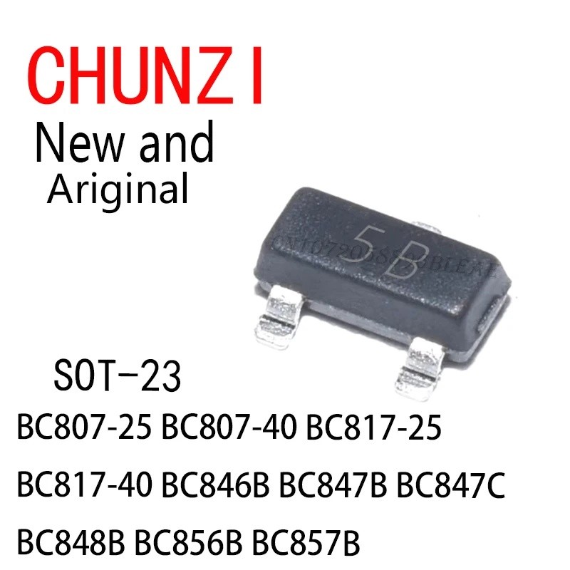 10PCS ใหม่และต้นฉบับ SMD ทรานซิสเตอร์ SOT-23 BC807-25 BC807-40 BC817-25 BC817-40 BC846B BC847C BC848