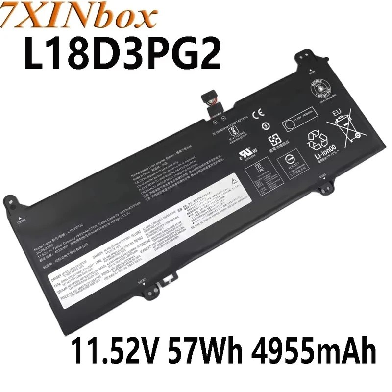7XINbox L18D3PG2 L18L3PG2 L18M3PG2 11.52V 57Wh 4955mAh แบตเตอรี่แล็ปท็อปสําหรับ Lenovo Chromebook S3