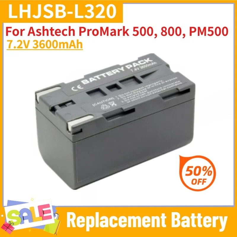 LHJSB-L320 แบตเตอรี่คุณภาพสูงสําหรับ Ashtech ProMark 500, 800, PM500 เปลี่ยนแบตเตอรี่ 7.2V 3600mAh