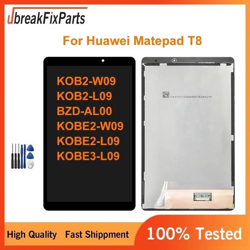 สําหรับ Huawei Matepad T8 KOB2-W09 KOB2-L09 BZD-AL00 KOBE2-W09 KOBE2-L09 KOBE3-L09 จอแสดงผล LCD Touc