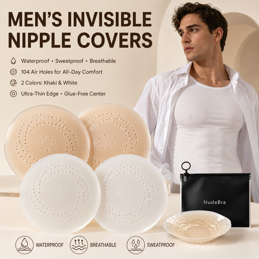 1/3 คู่ผู้ชายs ที่มองไม่เห็นหัวนมครอบคลุม Ultra Thin กันน้ํา Sweatproof Reusable Breathable ซิลิโคนแผ่นสําหรับเสื้อยิมวิ่งกีฬา