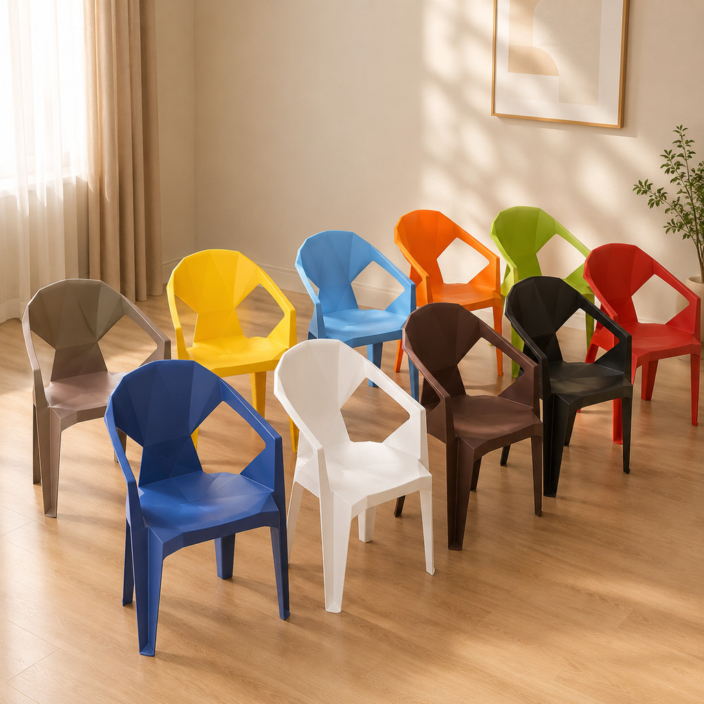 The JBK Shop 789 เก้าอี้พลาสติก สไตล์โมเดิร์น  รุ่น DD-81 หลายหลายสีสัน รองรับน้ำหนักได้ดี