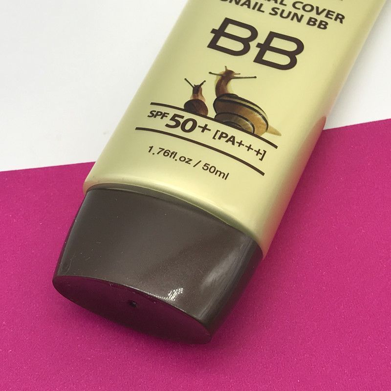 เกาหลี Original ANJO Snail bb ครีม Moisturizing คอนซีลเลอร์ 50ML ครีมกันแดด Non-Take-Off แต่งหน้า No