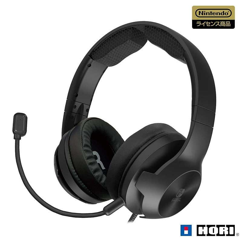 Officially Licensed High-Grade Gaming Headset with Mixer for Nintendo Switch, Compatible with Ninten