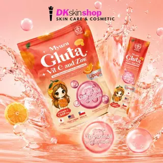มิวซุ กลูต้า วิตซี และ ซิงค์ ผลิตภัณฑ์เสริมอาหาร Myuzu Gluta Vit C and Zinc Dietary Supplement Product (10g. x 15 ซอง)