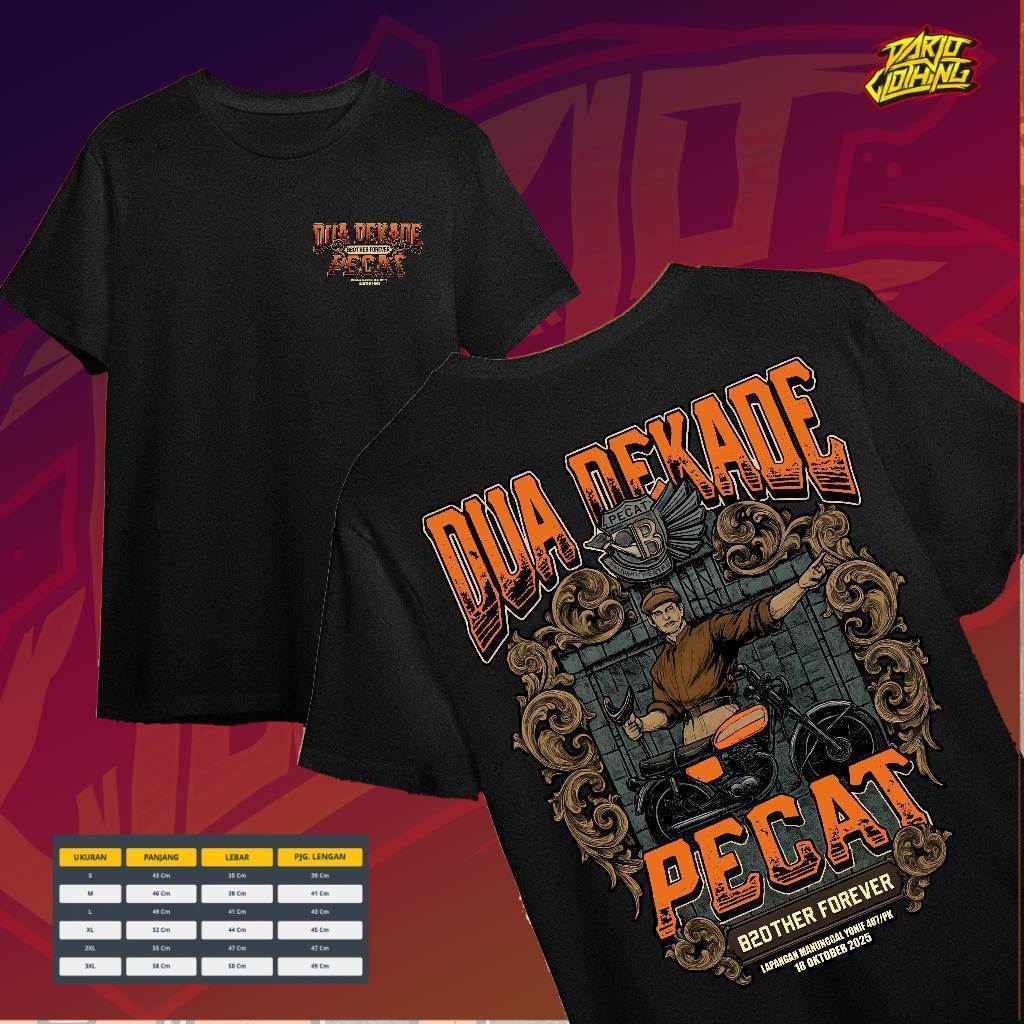 TWO DECADE CB PECAT TEGAL EVENT T-SHIRT 18 OCTOBER 2025