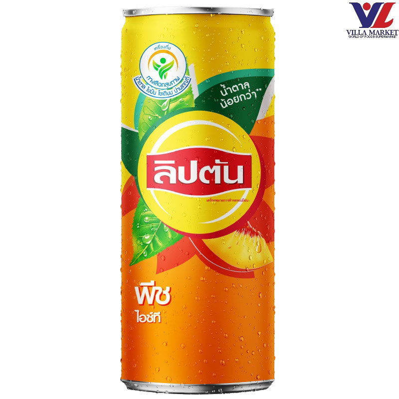 Lipton Peach Can245Ml. ลิปตัน รสพีช 245 มล.