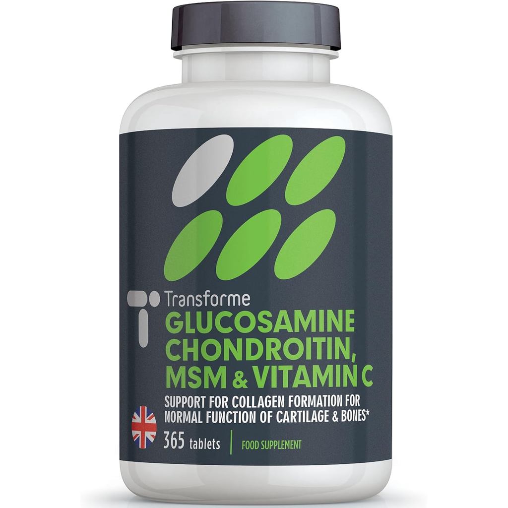Transforme Glucosamine Chondroitin M วิตามินซี 365 เม็ด คอมเพล็กซ์ความแข็งแรงสูง นิดหน่อยถึง 1 ปี กล