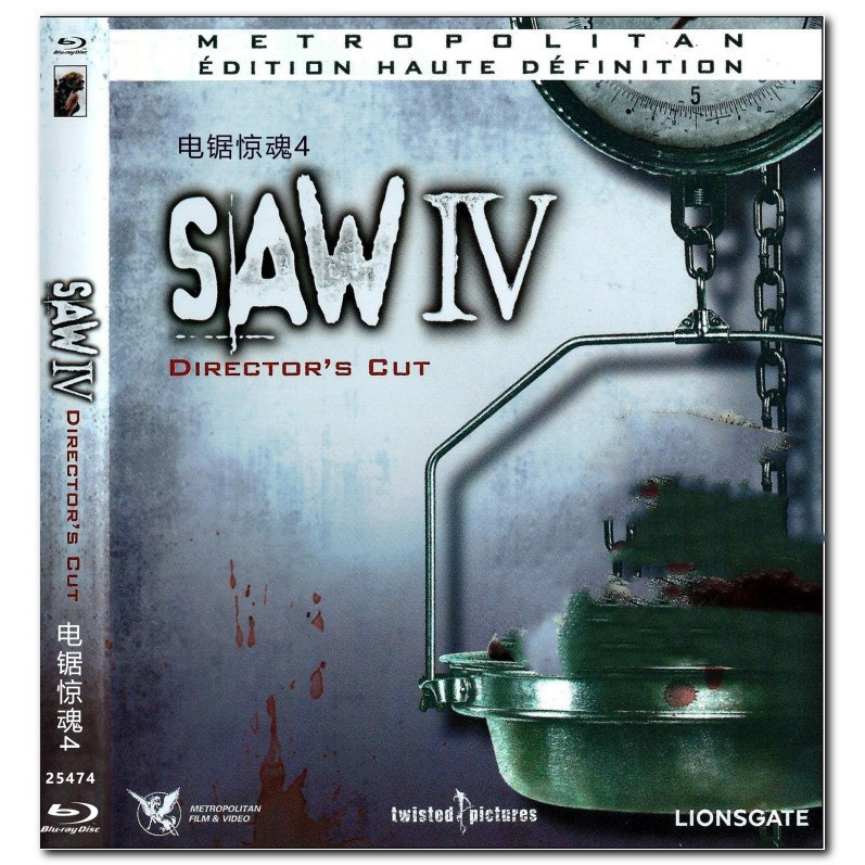 [ภาษาอังกฤษ] Blu-ray HD Movie 4K UHD 1080P Saw IV(4K)