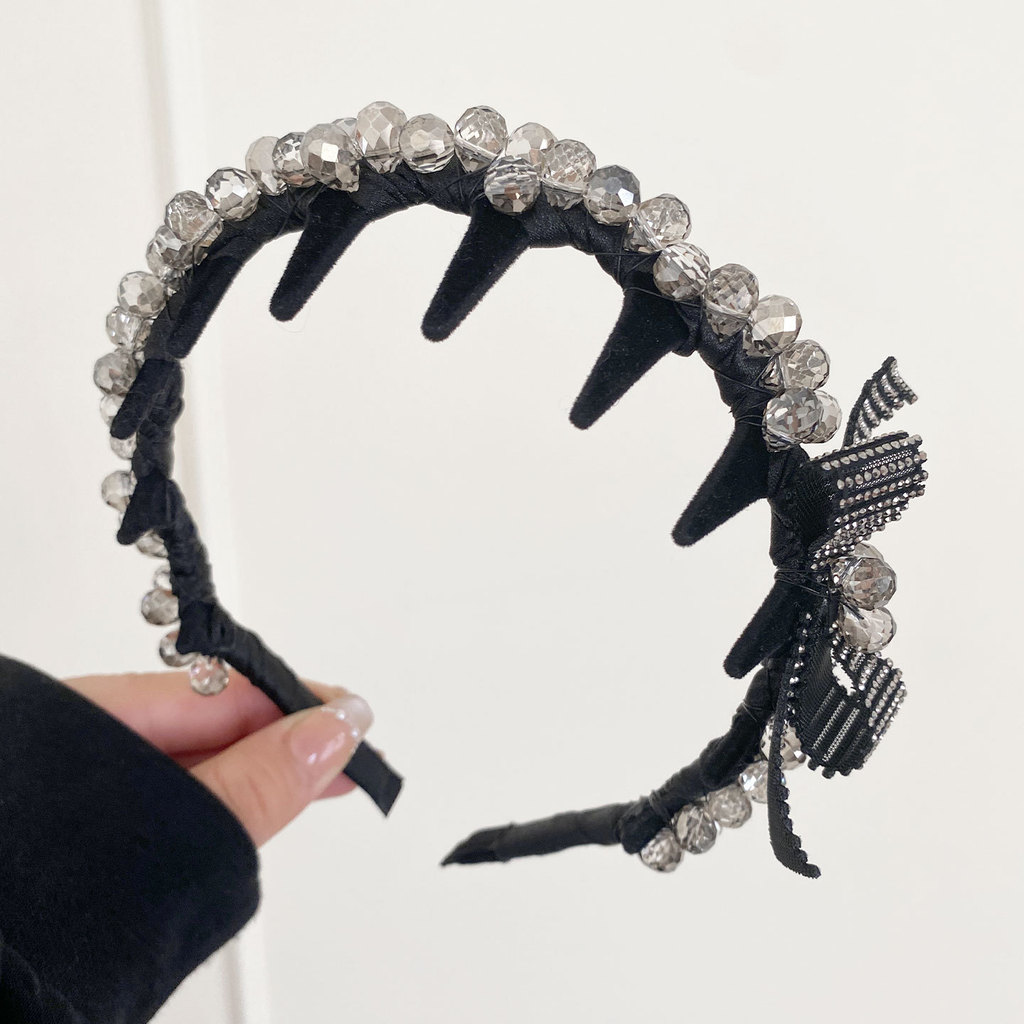 FFX FFX Star Dailu Designer High-End Side Bow ฟันหวีแถบคาดศีรษะ High Skull Top กดผม Headdress