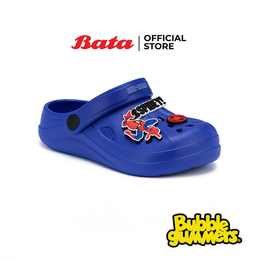Bata บาจา BBG รองเท้าแตะลำลอง แบบสวม ลายสไปเดอร์แมน สำหรับเด็กผู้ชาย รุ่น CLAYTON_S126 สีน้ำเงิน 1519385