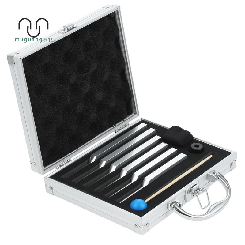 [ลดราคา MM]ส้อมปรับแต่ง 6 ชิ้น (UT 496Hz, RE 417Hz, MI 528Hz, SOL 639HZ, FA741HZ, LA 8552HZ) อลูมิเน