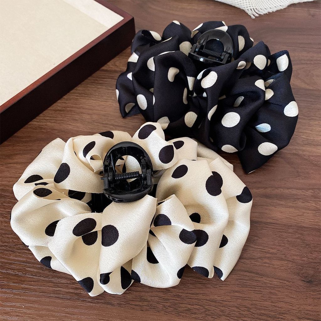 2026 Polka Dot Cloud คลิปคว้าขนาดใหญ่ กิ๊บติดผม Bubble Bow