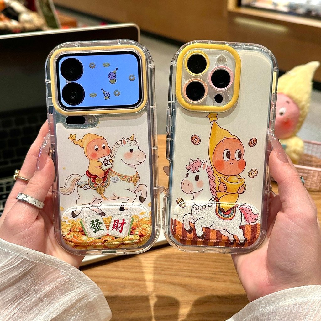เคสโทรศัพท์เหมาะสําหรับiPhone X XS XR XSMAX 11 12 13 14 15 16 17 Pro max Plus Air Fortuneการ์ตูนMan 