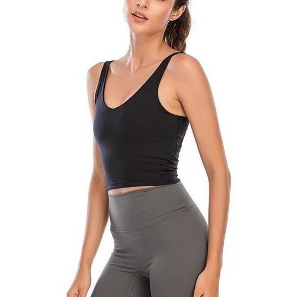 O3TU 1u1u U-Shaped เสื้อกั๊กชุดชั้นในฟิตเนส Nude กีฬา Bra สวยกลับกันกระแทก Gathering Yoga Top Bra