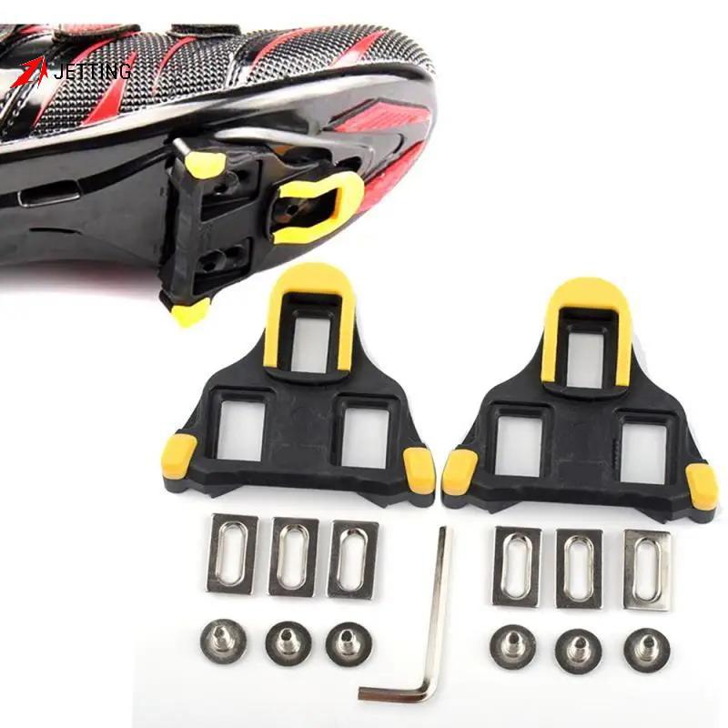 [Jettingbuy] 1 ชิ้นจักรยานเสือหมอบรองเท้า Cleat ชุดลื่น Full Mount Kit สําหรับเริ่มต้น Road Cycling Riders สต็อกใหม่