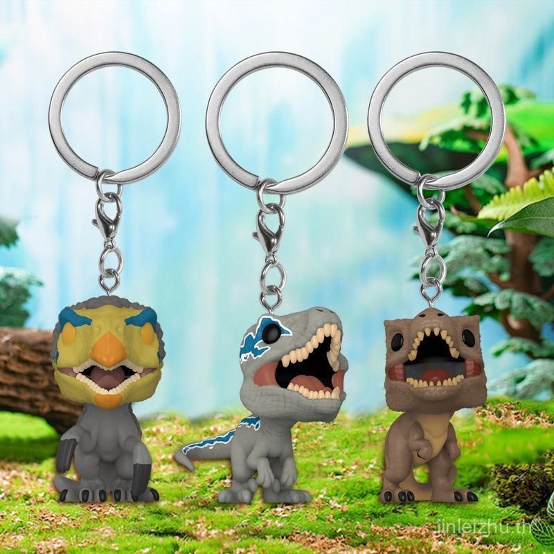 สินค้าใหม่ Funko Jurassic Dinosaur Keychain Couple Style High-value Creative Jewelry