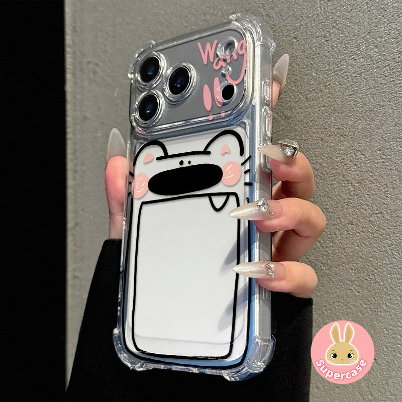 SAMSUNG กรอบรูปสุนัขตลกเคสโทรศัพท์ใสสําหรับSamsung Galaxy M62 M56 M55 M54 M53 M52 M51 M44 M42 M40 M3