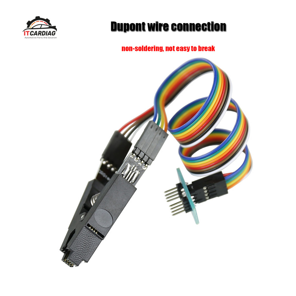 คุณภาพสูง SOIC8 SOP8 คลิปทดสอบสําหรับ EEPROM 93CXX/25CXX/24CXX การเขียนโปรแกรมวงจรในโปรแกรมเมอร์ USB