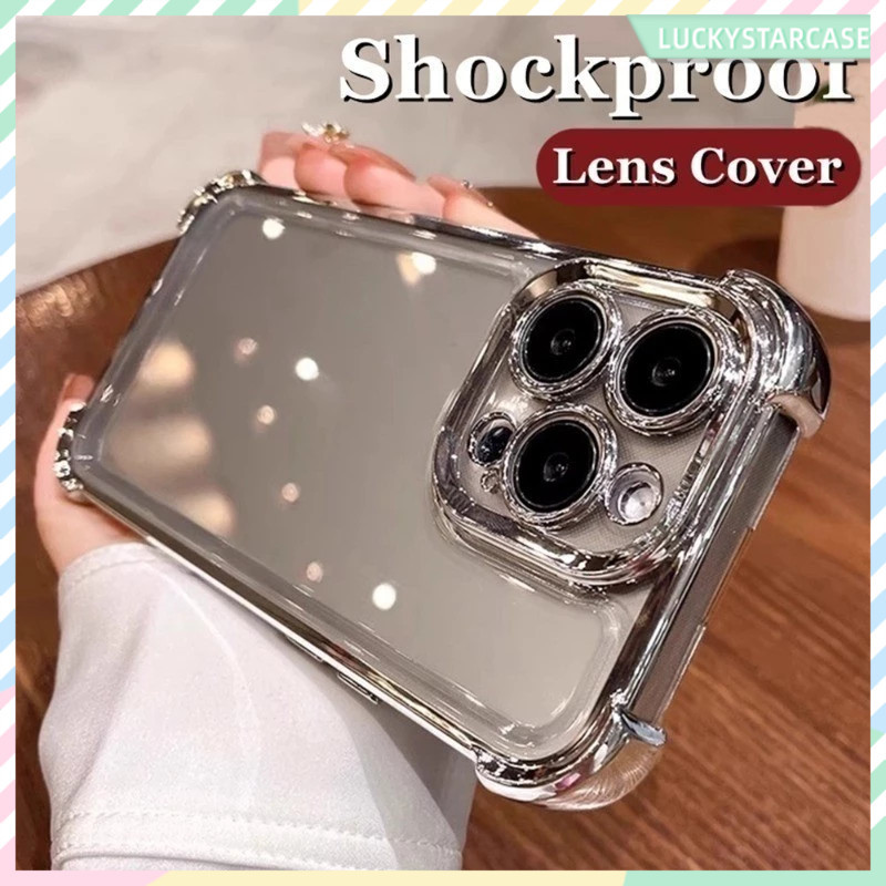 For OPPO A5 PRO A54 A74 A79 A93 A93 RENO 11F 12PRO 13PRO 14 14F 14Pro 4 6 6Z 7PRO 8T Case Electroplated anti drop shell