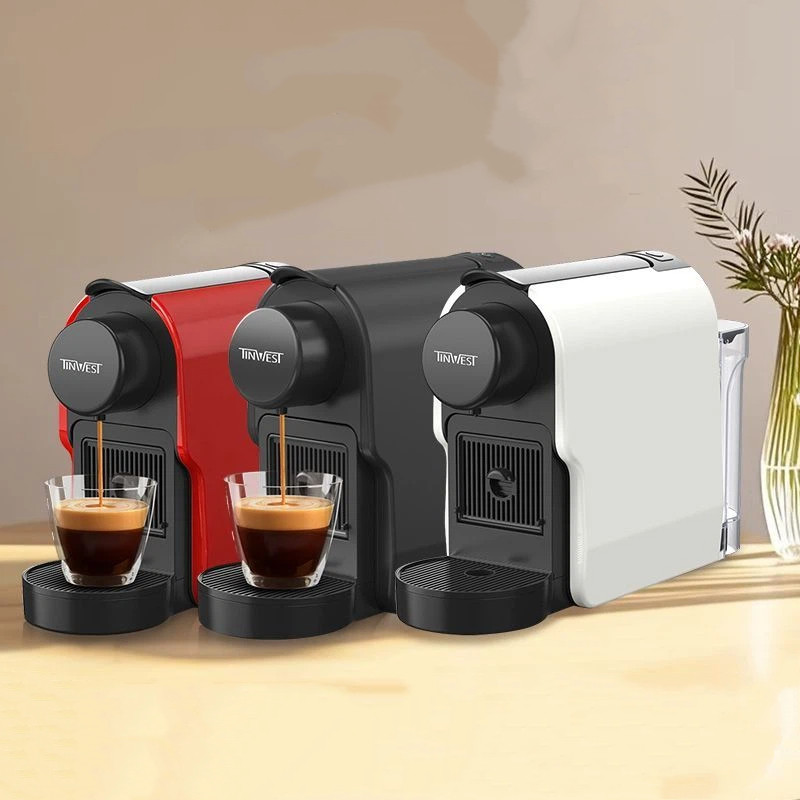 Tinwest เครื่องชงกาแฟแคปซูลในครัวเรือนขนาดเล็กเครื่องชงกาแฟอัตโนมัติ Nespresso เครื่องชงกาแฟแคปซูลขอ
