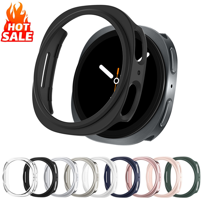 นาฬิกาสําหรับ Samsung Galaxy Watch 9 8 44 มม.40 มม.Hollow Half Pack PC Hard Protect Shell สําหรับ Galaxy Watch9 Watch8 สมาร์ทนาฬิกาแฟชั่นเปลี่ยนฝาครอบป้องกันอุปกรณ์เสริม