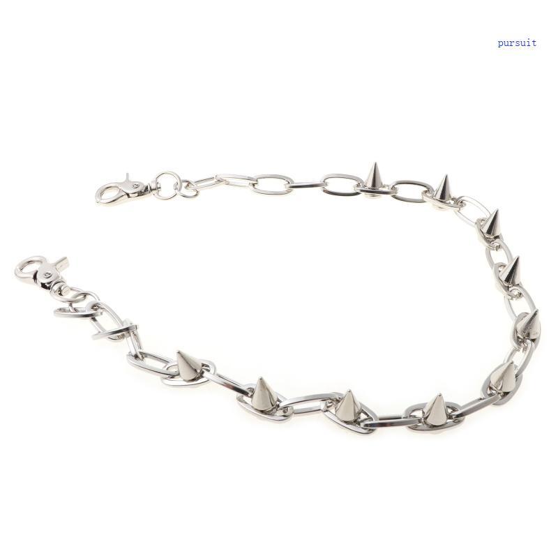 SUIT* Niche Spike Chain Wallet Chain Pants Chain Pocket สําหรับกางเกงเข็มขัดกางเกงยีนส์